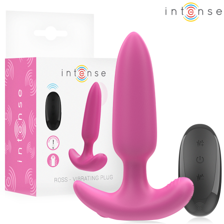 INTENSE ROSS PLUG ANAL 10 VIBRACIONES ROSA CONTROL REMOTO