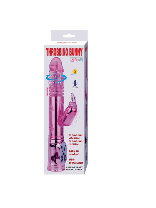 BAILE THROBBING BUNNY ROTADOR RAMPANTE ROSA
