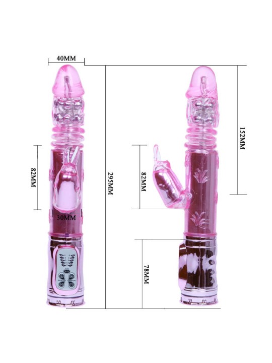BAILE THROBBING BUNNY ROTADOR RAMPANTE ROSA