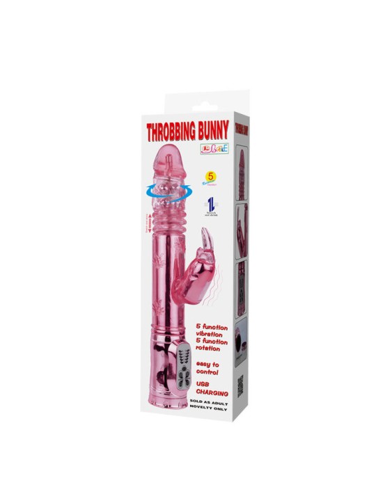 BAILE THROBBING BUNNY ROTADOR RAMPANTE ROSA