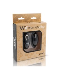 WOMANVIBE ALSAN HUEVO CONTROL REMOTO NEGRO SILICONA NEGRO