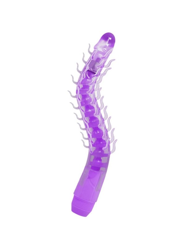 BAILE FLEXI VIBE SENSUAL SPINE BENDABLE VIBRATING DILDO LILA 235 CM