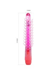 BAILE FLEXI VIBE SENSUAL SPINE BENDABLE VIBRATING DILDO LILA 235 CM