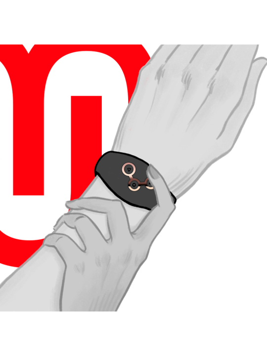 WATCHME RELOJ CONTROL REMOTO WIRELESS TECHNOLOGY AZABACHE Y COBRE