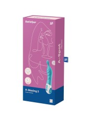 SATISFYER AMAZING 2 VIBRADOR PUNTO A TURQUESA