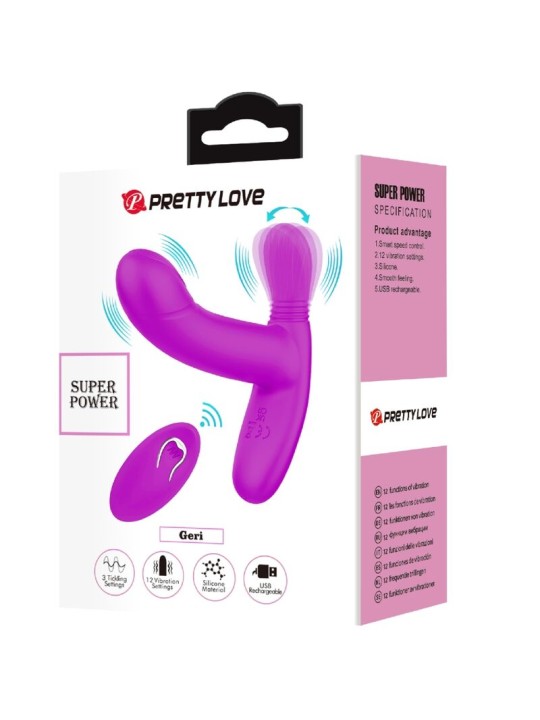 PRETTY LOVE GERI MASAJEADOR CLITORIS CONTROL REMOTO ROSA