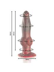 EPIC PROMETHEUS DILDO TITAN EN LLAMAS RECARGABLE CONTROL REMOTO