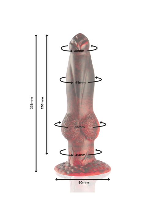 EPIC PROMETHEUS DILDO TITAN EN LLAMAS RECARGABLE CONTROL REMOTO