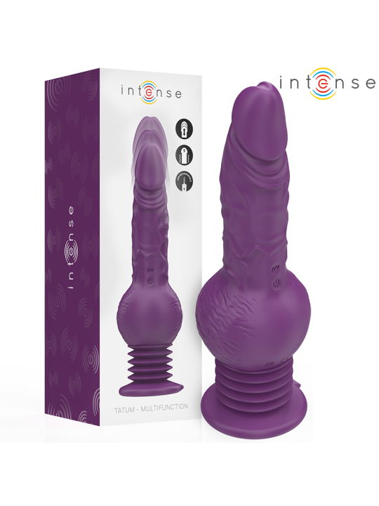 INTENSE TATUM VIBRADOR MULTIFUNCION CON VIBRACION UP AND DOWN 24 CM MORADO