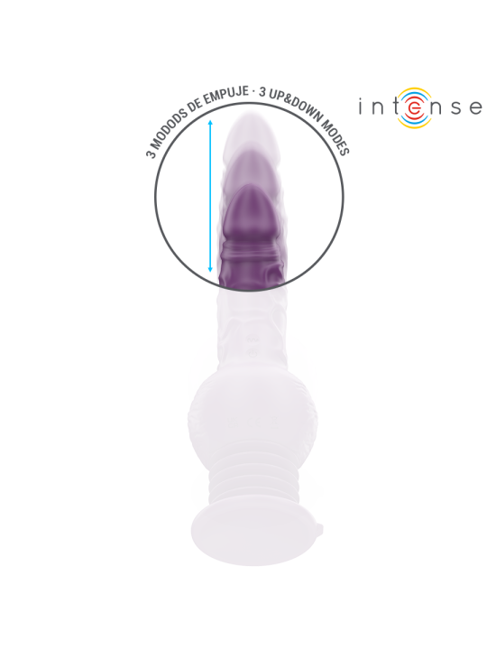 INTENSE TATUM VIBRADOR MULTIFUNCION CON VIBRACION UP AND DOWN 24 CM MORADO