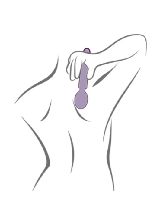 ROCKS OFF ORIEL VIBRADOR WAND FLEXIBLE FUCSIA