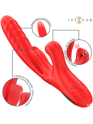 INTENSE ROSALIA VIBRADOR MULTIFUNCION 3 EN 1 ROJO