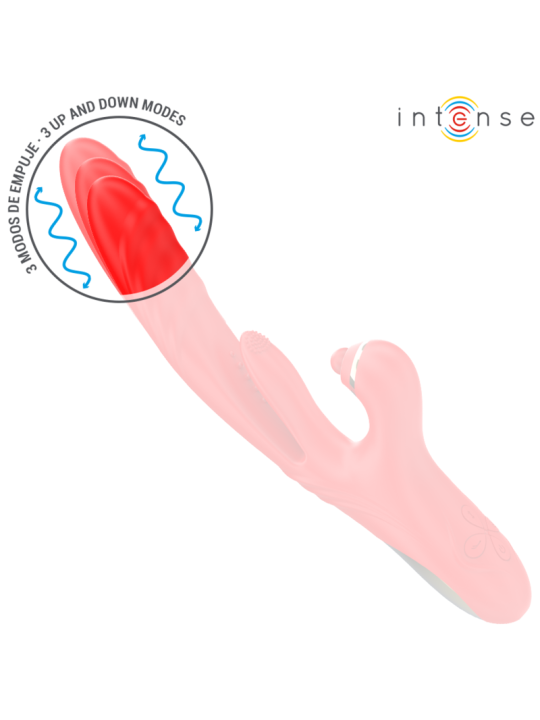 INTENSE ROSALIA VIBRADOR MULTIFUNCION 3 EN 1 ROJO