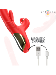 INTENSE ROSALIA VIBRADOR MULTIFUNCION 3 EN 1 ROJO