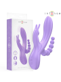 INTENSE MIKO TRIPLE VIBRADOR RABBIT ESTIMULADOR ANAL 7 VIBRACIONES MORADO