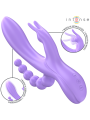 INTENSE MIKO TRIPLE VIBRADOR RABBIT ESTIMULADOR ANAL 7 VIBRACIONES MORADO