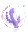 INTENSE MIKO TRIPLE VIBRADOR RABBIT ESTIMULADOR ANAL 7 VIBRACIONES MORADO