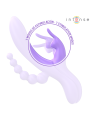 INTENSE MIKO TRIPLE VIBRADOR RABBIT ESTIMULADOR ANAL 7 VIBRACIONES MORADO