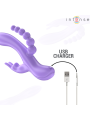 INTENSE MIKO TRIPLE VIBRADOR RABBIT ESTIMULADOR ANAL 7 VIBRACIONES MORADO