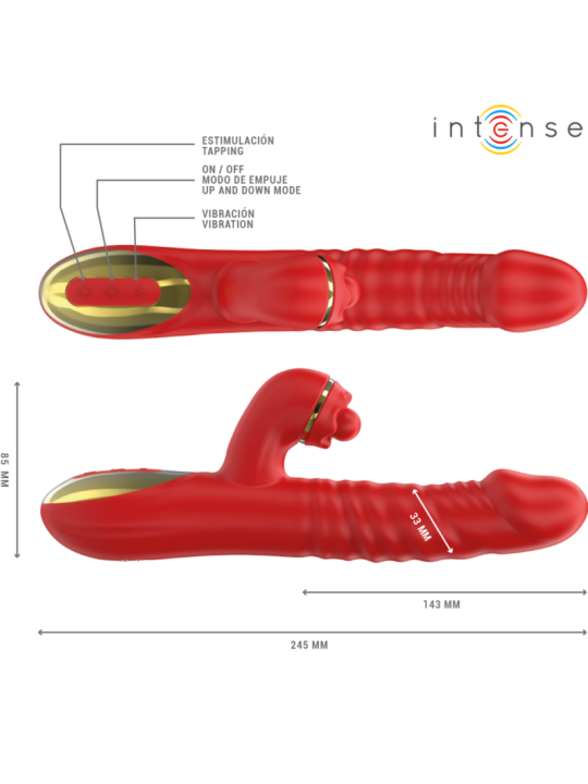 INTENSE THALIA VIBRACION EMPUJE ESTIMULACION ROJO