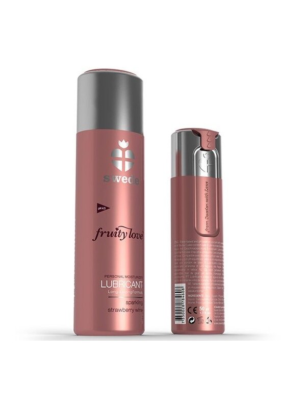 SWEDE FRUITY LOVE LUBRICANTE FRESAS CON CHAMPAGNE 100 ML