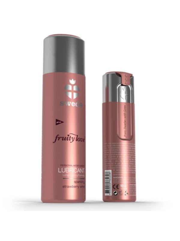 SWEDE FRUITY LOVE LUBRICANTE FRESAS CON CHAMPAGNE 50 ML
