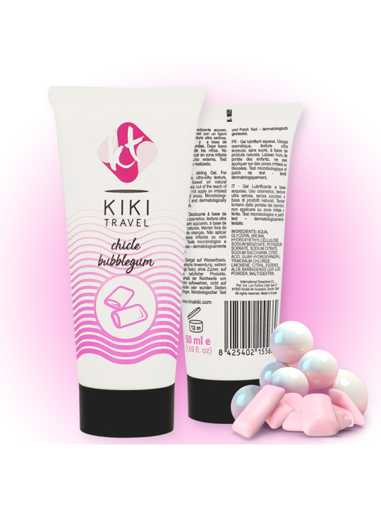 KIKI TRAVEL LUBRICANTE SABOR A CHICLE 50 ML