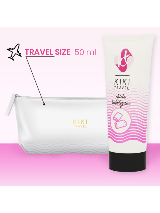 KIKI TRAVEL LUBRICANTE SABOR A CHICLE 50 ML