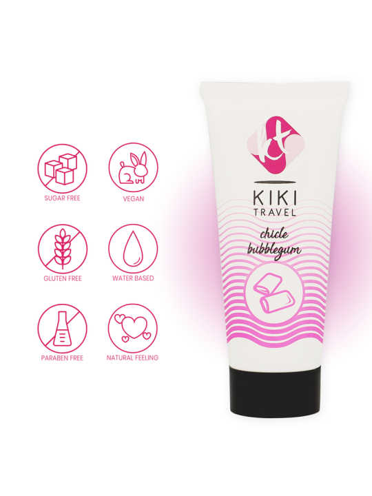 KIKI TRAVEL LUBRICANTE SABOR A CHICLE 50 ML