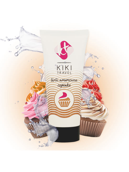 KIKI TRAVEL GEL DESLIZANTE SABOR A TARTA AMERICANA CUPCAKE 50 ML