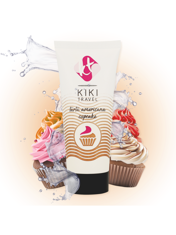 KIKI TRAVEL GEL DESLIZANTE SABOR A TARTA AMERICANA CUPCAKE 50 ML