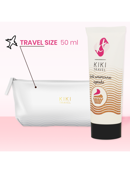 KIKI TRAVEL GEL DESLIZANTE SABOR A TARTA AMERICANA CUPCAKE 50 ML
