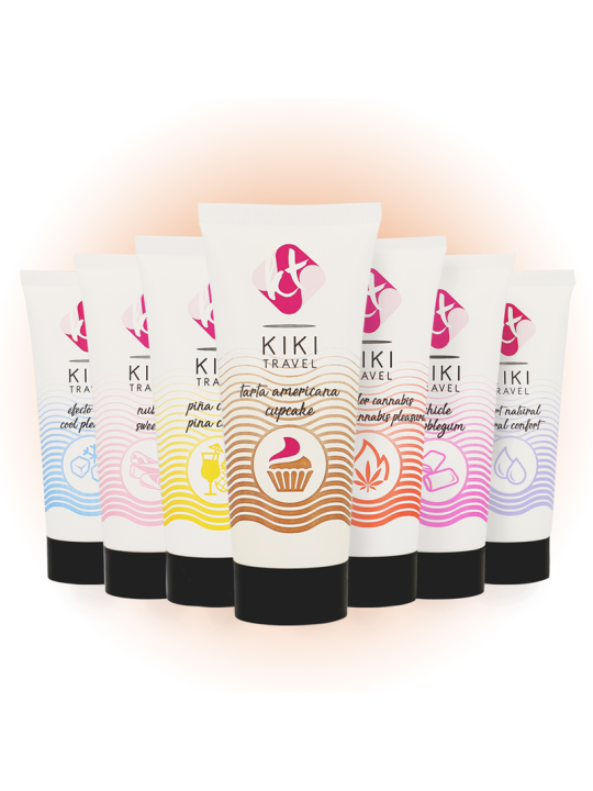 KIKI TRAVEL GEL DESLIZANTE SABOR A TARTA AMERICANA CUPCAKE 50 ML