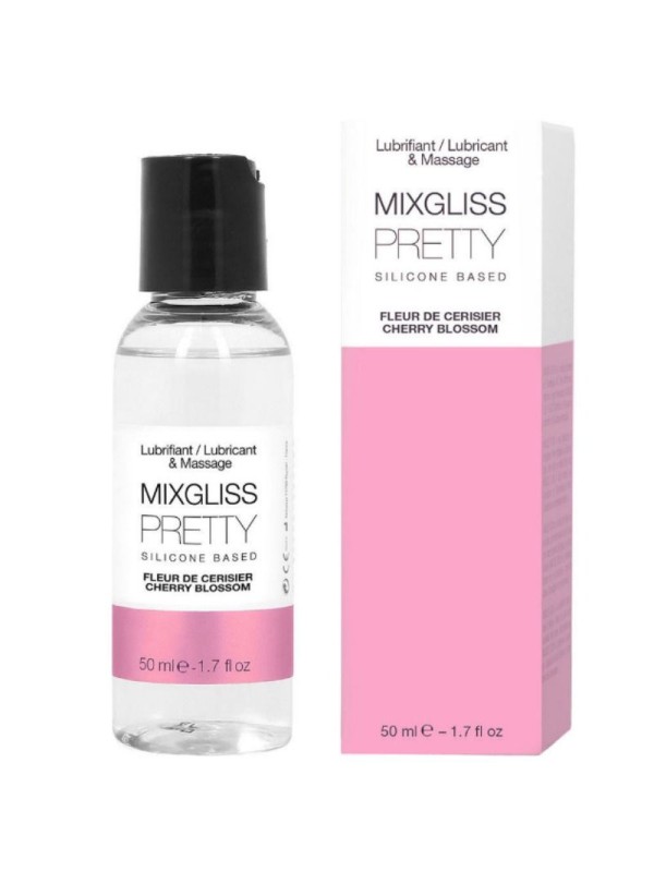 MIXGLISS PRETTY LUBRICANTE SILICONA FLOR DE CEREZA 50 ML