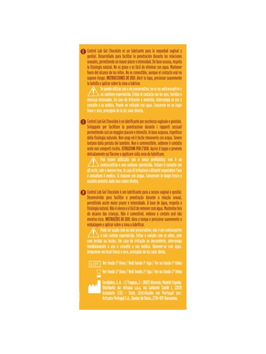 CONTROL LUB GEL LUBRICANTE CHOCOLATE 75 ML