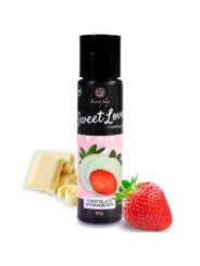 SECRETPLAY GEL SWEET LOVE FRESA Y CHOCOLATE BLANCO 60 ML
