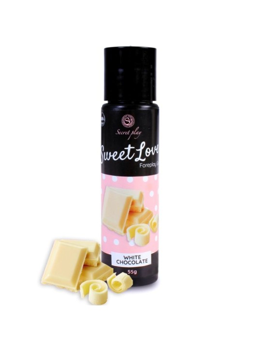 SECRETPLAY GEL SWEET LOVE CHOCOLATE BLANCO 60 ML