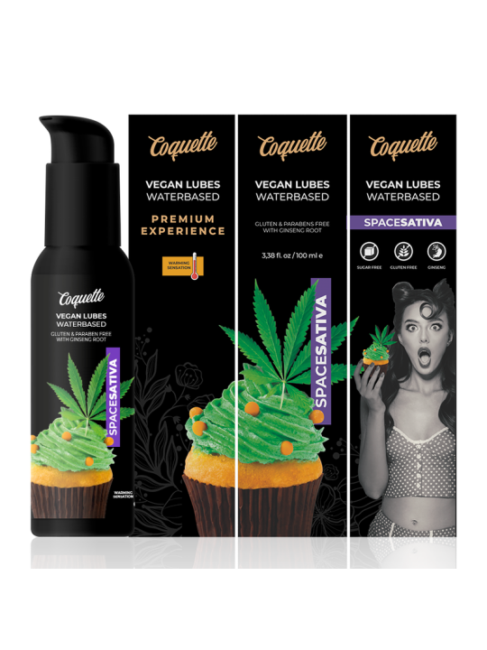 COQUETTE CHIC DESIRE PREMIUM EXPERIENCE LUBRICANTE VEGANO SPACE SATIVA 100 ML