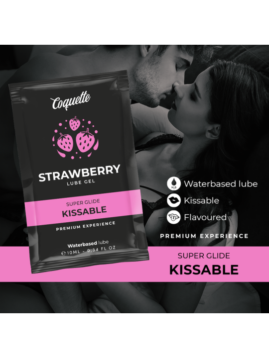 COQUETTE CHIC DESIRE POCKET LUBRICANTE KISSABLE BASE AGUA FRESA 10 ML