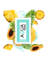 AQUA TRAVEL LUBRICANTE BASE AGUA SABOR FRUTAS TROPICALES 6 ML