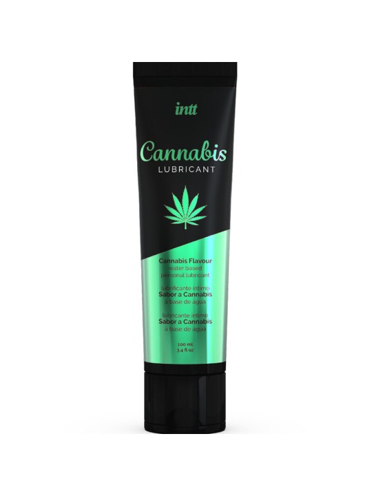 INTT LUBRICANTS LUBRICANTE INTIMO BASE AGUA CON SABOR A CANNABIS