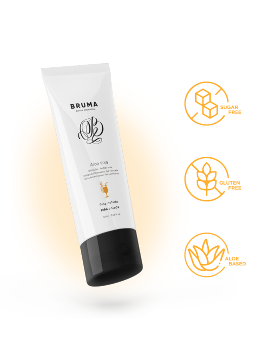 BRUMA GEL DESLIZANTE CON ALOE VERA SABOR A PINA COLADA 100 ML