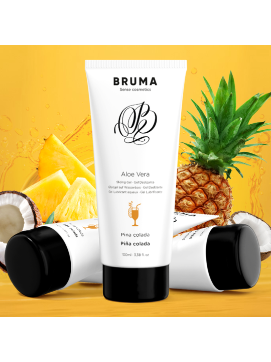 BRUMA GEL DESLIZANTE CON ALOE VERA SABOR A PINA COLADA 100 ML