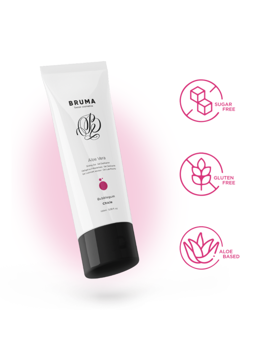 BRUMA GEL DESLIZANTE CON ALOE VERA SABOR A CHICLE 100 ML