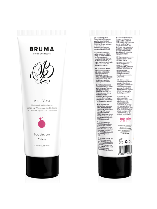 BRUMA GEL DESLIZANTE CON ALOE VERA SABOR A CHICLE 100 ML