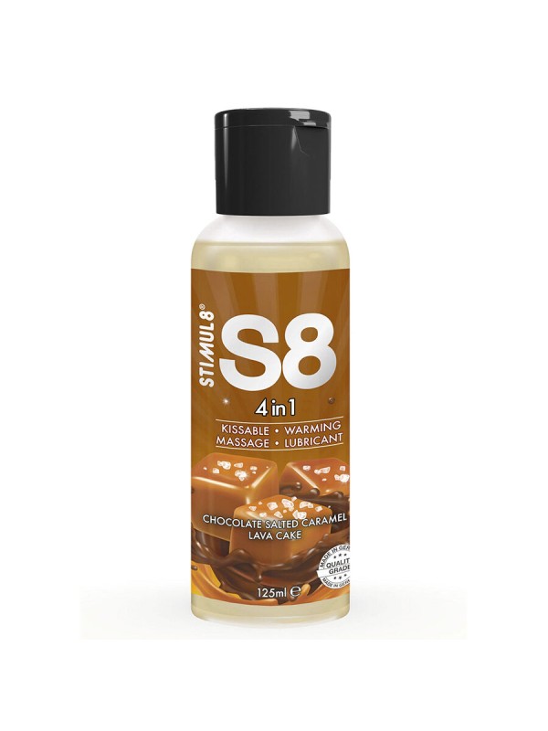STIMUL8 S8 4 EN 1 LUBRICANTE POSTRE CHOCOLATE Y CARAMELO SALADO 125 ML