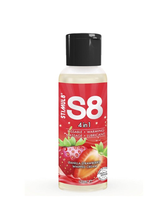 STIMUL8 S8 4 EN 1 LUBRICANTE POSTRE FRESA 125 ML