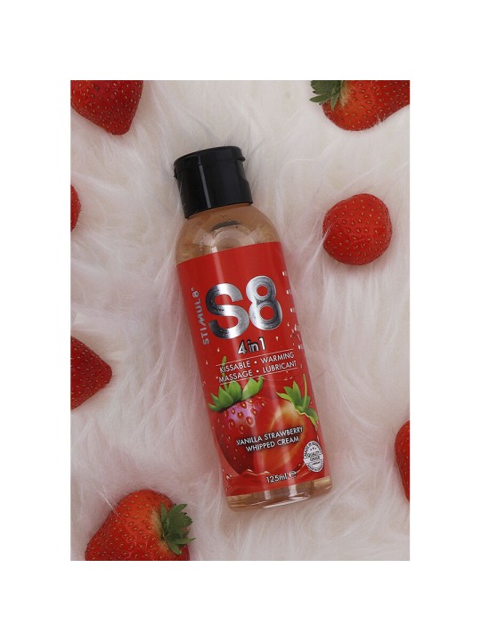 STIMUL8 S8 4 EN 1 LUBRICANTE POSTRE FRESA 125 ML