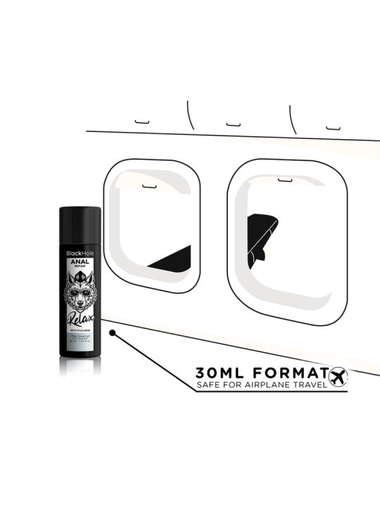 BLACK HOLE ANAL REPAIR BASE AGUA RELAX CON HYALURON 30 ML