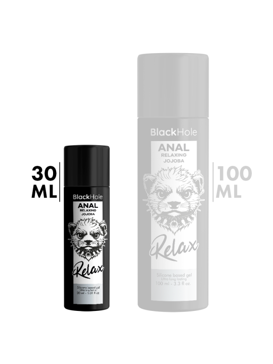 BLACK HOLE ANAL RELAXING CON JOJOBA BASE SILICONA 30 ML